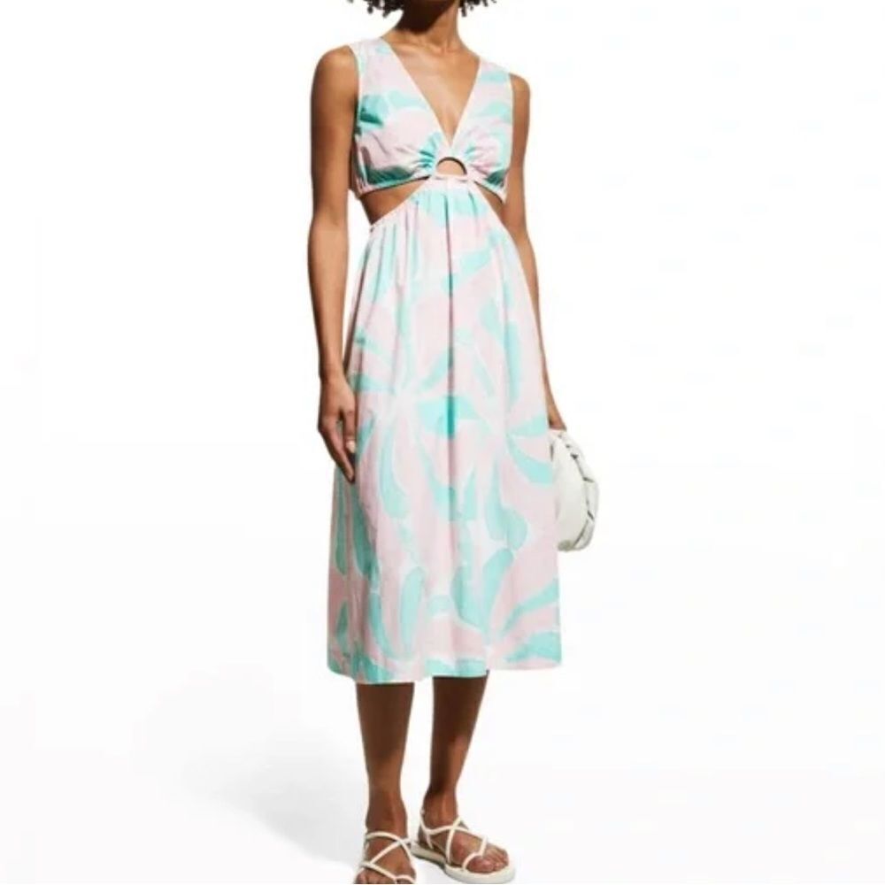 Rails Rizo Cutout Candy Mint Midi Dress
